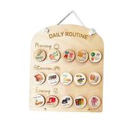 LeeQinersw Tabella Della Routine Quotidiana per Bambini: Amplia Il Vocabolario, Gestione Del Tempo, Mattina di Andare a Letto