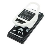 LeeQinersw Tagliabordi E Foratore per 2 in 1 Strumento Manuale Resistente per PVC Carte di Identità Tessere con Base Rimovibile Adatto per Ufficio Scuola, R5 con Posizione