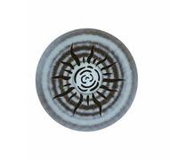 LeeQinersw Tamburo Sonoro Terapeutico Tamburo a Mano Strumento Musicale Percussione Rilassante Tamburo Acqua Corpo in Legno E Bambù Risonanza Fluida Facile per, Spirale Solare, 30cm