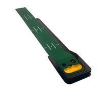 LeeQinersw Tappetino da Putt Golf Tappeto Allenamento Putt Doppia con Layout Realistico Flanella Plastica Funzione Controllo Distanza E Target Adatto per Interni Corridoi Spazio Ridotto