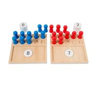 LeeQinersw Tavola Aritmetica con Dischi Numerici Non Elettrico Tavola di Conteggio con Pioli Colorati Interattivo Manipolatore Numerico Prescolare per Casa