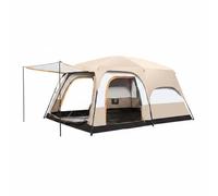 LeeQinersw Tenda da Campeggio Impermeabile Multi Stanza con Due Zona Living Centrale Oxford 210D a Doppio 3000mm Impermeabilità in Acciaio Spessi Montaggio, Array, color to 3, Medio 5-8 Persone