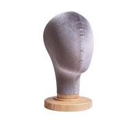 LeeQinersw Testa di manichino, espositore per cappelli, testa di manichino, porta parrucche robusto e salvaspazio da tavolo per negozi al dettaglio, saloni e, Grigio