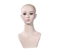 LeeQinersw Testa di Manichino Femminile con Modello di Espositore per Trucco, Testa di Manichino per Centro Commerciale