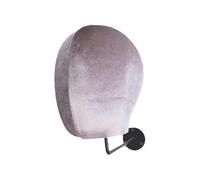 LeeQinersw Testa di Manichino Porta Parrucche Espositore Da Muro Supporto per Berretti E Cappelli Design Multiuso in Materiale Leggero E Robusto Adatto per Nego, Gancio Nero