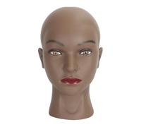 LeeQinersw Testa di manichino, testa di manichino per stilista professionale, modello da esposizione, espositore per parrucche, sciarpe per trucco, salone di, Nero