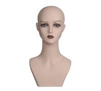 LeeQinersw Testa Dimostrativa per Parrucca con Sopracciglia Modellate E Labbra Lucide con Base Antiscivolo per Parrucche Adatta per Saloni di Bellezza E Parrucchieri