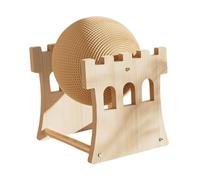 LeeQinersw Tiragraffi per Gatti con Pallina, tiragraffi con Artigli, per Coniglietti e Cuccioli, Castello Grande