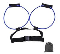 LeeQinersw Training Belt Cintura Elastica Sportiva Resistenza Regolabile Banda per Squat E Cavigliere Confortevoli Adatta per Esercizi a Casa Palestra Basket Corsa Danza, Blu