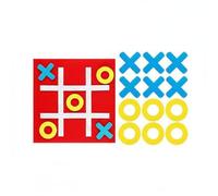 LeeQinersw Tris Portatile Gioco da Tavolo Giocattolo Educativo Set Strategia Puzzle Logica in Feltro con Pedine a Strappo Adatto a Bambini Viaggi Auto Aule Attesa Feste Casa, Color to 1