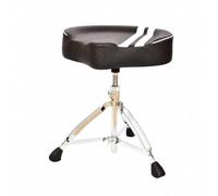 LeeQinersw Trono di Regolabile in Altezza Sgabello con Piedini Antiscivolo per Batteria Acustiche, Prove, Bianco E Nero