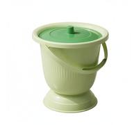 LeeQinersw Urinale da Letto Portatile Orinatoio Vaso Comodino Recipiente con Coperchio Ermetico Base Rialzata Riduce Sforzo Ginocchia Presa Sicura Adatto a Donne, Verde, size to 2