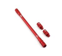 LeeQinersw Utensile per Forcella con Adattatori | Impugnatura Zigrinata Antiscivolo, Strumento di scarico Ammortizzatore, Regolabile, Compressore Molla Forcella, per Officina, Rosso