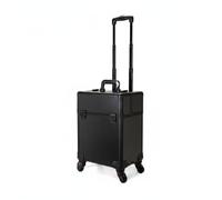 LeeQinersw Valigia Trucco Professionale Trolley Makeup Case Valigetta Carrello Organizzatore Livelli per Smalti E Strumenti Top Espandibile Alluminio E PVC, Taller Lid A