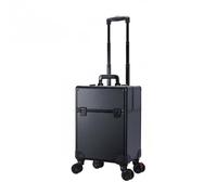 LeeQinersw Valigia Trucco Professionale Trolley Makeup Case Valigetta Carrello Organizzatore Livelli per Smalti E Strumenti Top Espandibile Alluminio E PVC, Taller Lid Wheels A