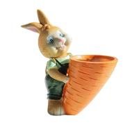 LeeQinersw Vaso in Resina a Forma di Coniglio per Piccole Piante, Scultura Decorativa a Forma di Animale, B