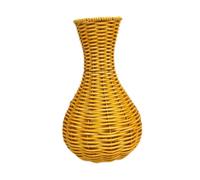 LeeQinersw Vaso per fiori intrecciato, vaso da tavolo boho, organizer leggero per composizioni floreali, per piante per decorazioni di matrimoni e scrivanie, 13x23 Cm
