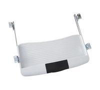 LeeQinersw Vassoio per tastiera estraibile sotto la scrivania, cassetto per computer, comodo, ergonomico, salvaspazio, porta tastiera estraibile per la casa, Bianco
