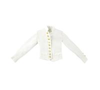 LeeQinersw Vestiti alla Moda per Action Figure da 1/6, per Bambole Giocattolo da 12 Pollici, Maschili e Femminili, Uniformi di Napoleone, Top Bianco