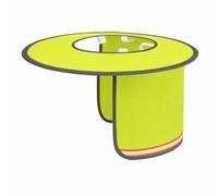 LeeQinersw Visiera da Costruzione per Casco da Lavoro Cappello Rigido Parasole Larga Tenda Collo Mesh Traspirante con Bordino Riflettente Ripiegabile Adatta a, Yellow, 100 25cm