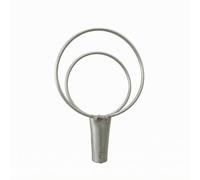 LeeQinersw Zappa Ad Anello Sarchiatore Diserbatrice Attrezzo Allentaterra in Acciaio Robusto con Testa a Doppio Cerchio per Coltivazioni Ravvicinate E Diserbo , 13 Cm