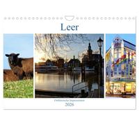 Leer - Ostfriesische Impressionen 2026 (Wandkalender 2026 DIN A4 quer), CALVENDO Monatskalender: Leer, das Tor zu Ostfriesland.