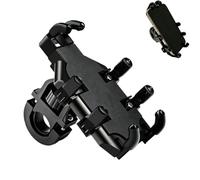 leersao Supporto per cellulare da bicicletta, antivibrazione, con chiusura rapida 1S, universale, per smartphone da 4,7-7,0 pollici, compatibile con iPhone 17 e Samsung, nero
