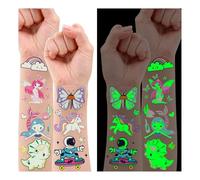 Leesgel Tatuaggi Bambina, 10 Fogli Tatuaggi per Bambini Stickers Bambini Tatuaggi Bambini, Gadget Festa CompleannoBambina Invitati Giochi per Bambini