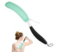 Leetye Mei Spazzola da bagno Strumento ausiliario manico lungo spazzola per doccia vasca da bagno spazzola per il corpo con manico lungo spazzola da bagno rondella posteriore doccia spazzola per doccia (nero verde)