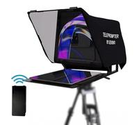 Leeventi Teleprompter Compatibile con Ipad, Tablet, Smartphone e Fotocamera Dslr, Controllo con Telecomando o App, Compatibile con Android e iOS, Ideale per Registrazioni Video (versione 4.0)