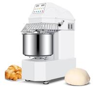 LEEVOT Impastatrice Planetaria, 1800W Planetaria Professionale, Ciotola in Acciaio Inossidabile da 30L, 12KG di Farina, 16KG di Impasto, 2 Velocità Regolabili, Spegnimento Automatico (con protezione).