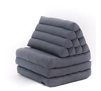 LEEWADEE - Comodo Materasso Da Pavimento Giapponese Con Cuscino Lettura, Materasso Futon O Tappetino Pieghevole Da Massaggio Tailandese, 170 x 53 cm, Antracite