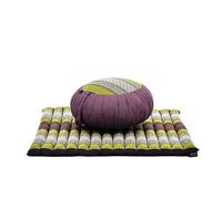 Leewadee Cuscino Meditazione Zafu & Zabuton Set 70 x 70 cm Kapok Zazen