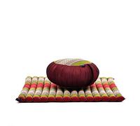 Leewadee Cuscino Meditazione Zafu & Zabuton Set 70 x 70 cm Kapok Zazen
