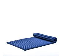 Leewadee Tappetino Kapok - Materassino pieghevole artigianale Thailandese, ideale come letto per ospiti o per campeggio, yoga o futon tradizionale 190 x 100 cm, Blu