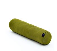 Leewadee yoga bolster piccolo: supporto per pilates allungato e cuscino da meditazione, realizzato a mano in kapok naturale, 50 x 15 x 15 cm, Verde