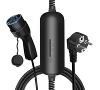 LEFANEV Tipo 2 Ricarica Auto Elettrica con Schuko, 3,6KW Caricatore EV 8/10/16 A Corrente Regolabile [6m | Monofase| IEC-62196], IP65 Wallbox per i3, ID.3, Zoe, X3 e PHEV/EV