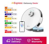 LEFANT M1 Robot Aspirapolvere con Mop, Navigazione Lidar (LDS), Batteria 4000 Pa, 4000 mAh, M1-White