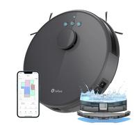 LEFANT M1 Robot Aspirapolvere Lavapavimenti con Mappatura, Navigazione LDS, Mappatura Multistrato, 150 Minuti, 4000pa, No-go Zone,Aspirapolvere Robot Adatto a Peli di Animali e Pavimenti Duri,Grigio