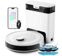 Lefant M2Pro Robot Aspirapolvere Lavapavimenti con Mappatura,5500Pa,Svuotamento Automatico Polvere,Navigazione Laser dTOF,Tecnologia di Evitamento Degli Ostacoli PSD,Pulizia Personalizzata,Wi-fi/Alexa