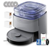 LEFANT M3 MAX Robot Aspirapolvere e Friegasoli con Base Autovaciato, 20000 Pa, 210 mins, Navigazione Laser dToF, Mop Rotanti Elevabili, Evasione Ostacoli PSD, 5G WiFi/App/Alexa