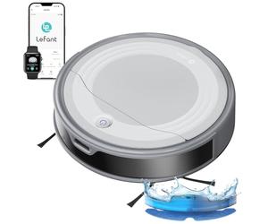 LEFANT M310 Ultra Robot Aspirapolvere e Lavapavimenti 6000Pa, Navigazione ToF con Sensore PSD 190°, 170min di Autonomia, Compatibile con APP/Alexa, Ideale per Peli di Animali e Pavimenti Duri, Grigio