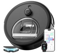 LEFANT M330 Robot Aspirapolvere con Mappatura, 5000Pa, 150min, Navigazione dToF, Evitamento ostacoli PSD, Area virtuale, WiFi/Alexa 2,4GHz e 5GHz, Nero