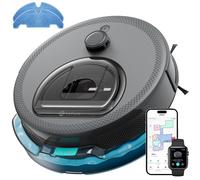 LEFANT M330Pro Robot Aspirapolvere Lavapavimenti con Mappatura, dToF Laser, 5000Pa Potente Aspirazione, Evitamento Ostacoli PSD, App/WiFi/Alexa, Zona Vietata, per Animali e Pavimenti Duri, Grigio