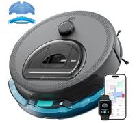 LEFANT M330Pro Robot Aspirapolvere Lavapavimenti con Mappatura, Navigazione dToF, Evitamento ostacoli PSD, spirazione 5000Pa, Zona vietata, 150 minuti, Pulizia programmata, Alexa/APP/WiFi, Grigio
