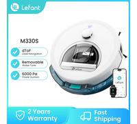 Lefant M330S Robot aspirapolvere 3 in 1, aspirazione 5000Pa, navigazione DToF, mappatura, zone virtuali, PSD per l'evitamento degli ostacoli, 150 min, connessione tramite Alexa/APP/WiFi