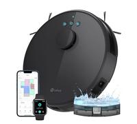 LEFANT Robot aspirapolvere M1G con funzione di pulizia, LiDAR Navigation, 4000Pa aspirapolvere robot 200 minuti, mappatura multistadio, con zone No-Go, aspirazione e robot per peli di animali, tappeti
