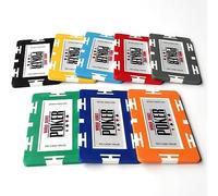 LEFAY 50 fiches da Poker, fiches da Gioco rettangolari in ABS da 30 Grammi for Il conteggio del Texas Hold'em Blackjack, for Giocare a Giochi di Famiglia, Amici, Feste(Red)