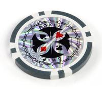 LEFAY Set di 25 fiches da Poker, Set di Monete in Metallo ABS, Carte da Gioco Texas Hold'em Blackjack for Giocare a Giochi di Famiglia, Amici e Feste(25PCS $1)