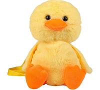 Lefe Liee anatra farcito animale borsa, carino anatra peluche roba zaino adulto arredamento accessori borsa, kawaii novità unica divertente borsa anatra giocattolo plushie regali, giallo, anatra